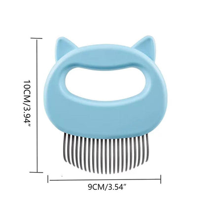 Relaxing Cat Comb Massager Pet Grooming Brush Dog Hair Removal Open Knottool Au