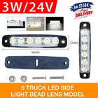 10X 24V LED Marine Boat Deck Courtesy Waterproof White Stern Lamps