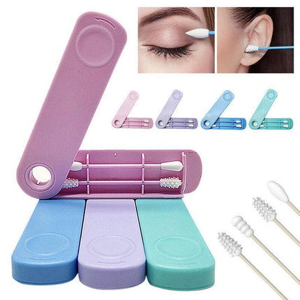Reusable Cotton Swab Ear Cleaning Cosmetic Safety Silicone Cotton Buds Sticks AU - Aimall