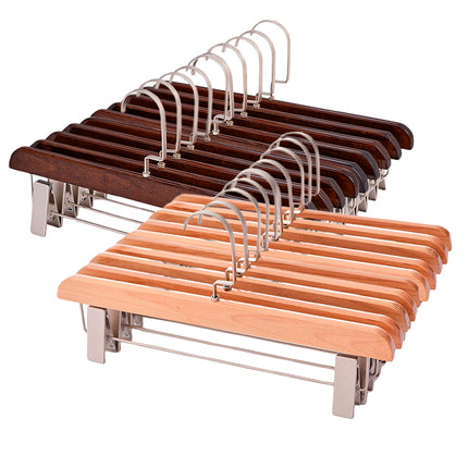 10PCS Home Trouser Rack Hanging Pant Clips Clothing Organizer Wardrobe Hanger