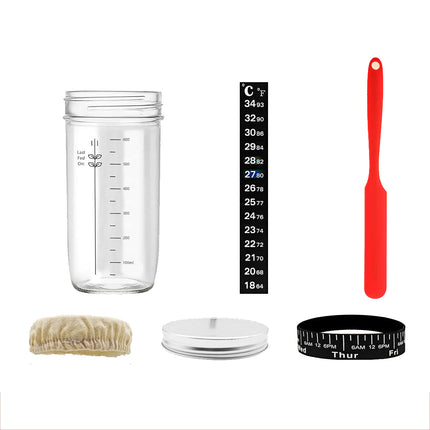 24oz Bread Fermentation Glass Jar Baking Supplies Airtight Container Dough