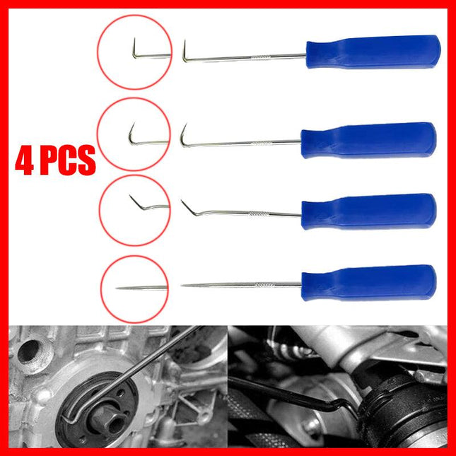 4PCS Car Pick&Hook Set O Ring Oil Seal Gasket Puller Remover Craft Hand Tool Au - Aimall