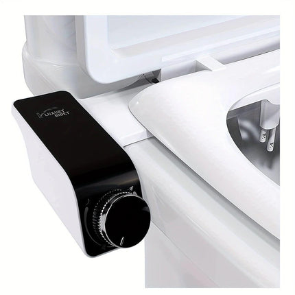 Bidet Toilet Seat Dual Nozzles Self-Cleaning Wash Hot Cold Mixer Water Sprayer