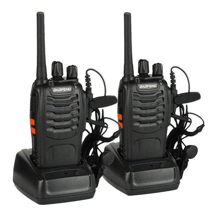 2~6X Bf-88E Two Way Radio Walkie Talkie Uhf 400-470Mhz Handheld + Earbuds - Aimall