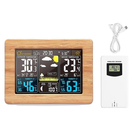 Wireless 7 in 1 Weather Station LCD Display Multifunctional Home Weather Monitor