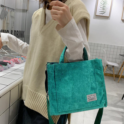 6 Colours Women Corduroy Small Square Shoulder Bag Fashion Crossbody Tote