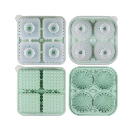 Silicone Ice Cube Tray and Ice Ball Maker for chilling whiskey and cocktails
