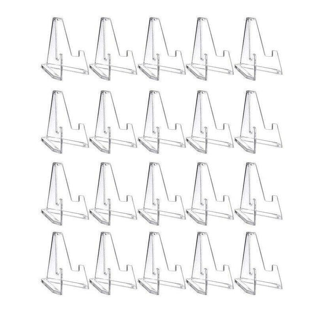 20Pcs Acrylic Clear Stand For Trading Card Psa Pokemon Card Holders Small Stand - Aimall