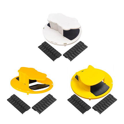 Flip Lid Bucket Rat Trap with Ramp Auto Reset Reusable Mouse Catcher No Bucket