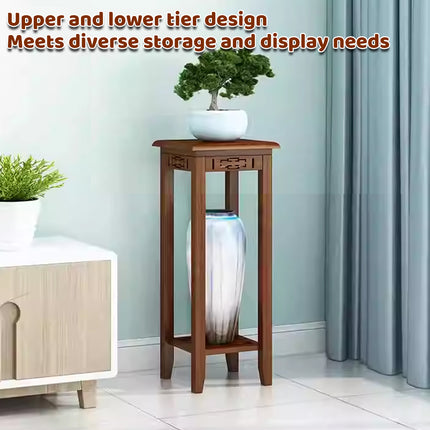 Living Room Balcony Floor Standing Plant Stand Sturdy Space Saving Stable