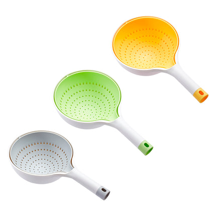 Double Layer Drain Basket Washing Basin Fruit Strainer Kitchen Colander