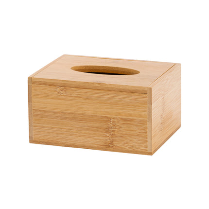 Bamboo Tissue Box Wooden Cover Dispenser Holder Storage Case for Home and Office