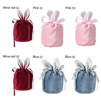 L Size Organizer Birthday Party Bunny Ears Candy Bags Easter Rabbit Gift Packing Bags - Aimall