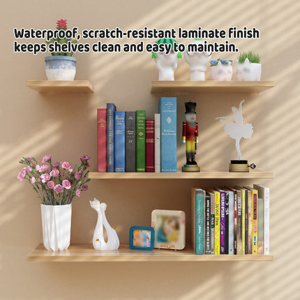 4PCS Wall-Mounted Shelves Waterproof Stable for Home Bathroom Kitchen Display