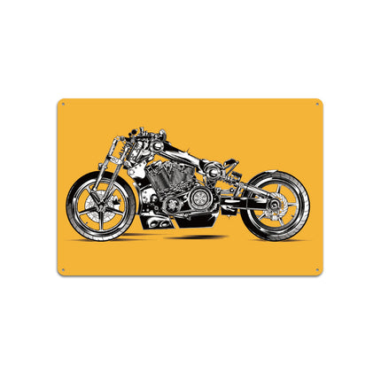 Vintage Tin Plate Art Stylish Iron Wall For Bar Living Room Easy-Install Durable