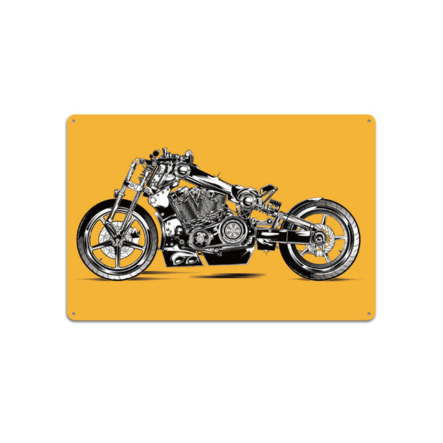 Vintage Tin Plate Art Stylish Iron Wall For Bar Living Room Easy-Install Durable