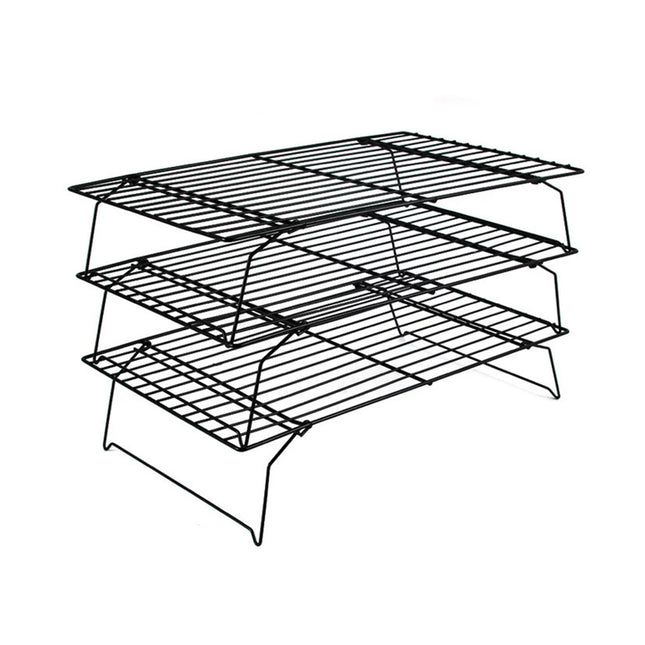 3-Tier Cake Stand Foldable Carbon Steel for Baking Display Party Dessert Serving