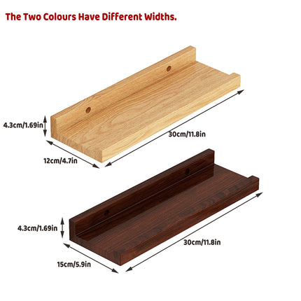 Wall Mounted Floating Storage Shelves Wood Rack Display Shelf Home Organization