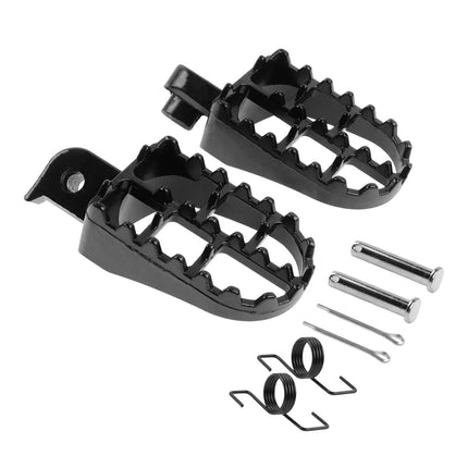 1 Pair Child Car Front Foot Pedal Wide Pegs Adjustable Black Safety Accessory Kit