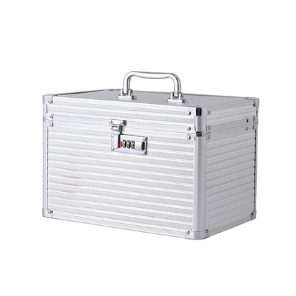 Aluminium Alloy Cosmetic Case Portable Handheld Storage Box Multifunctional