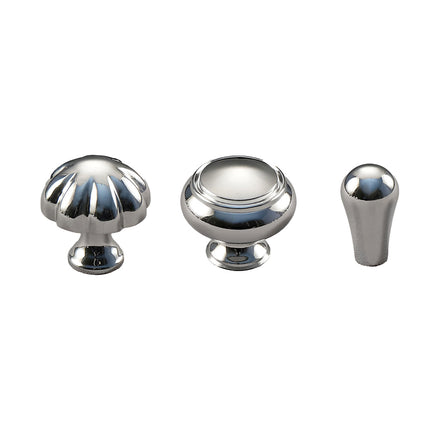 Pure Copper Wardrobe Handle Bright Silver Round Ball Egg Shaped Drawer Pull