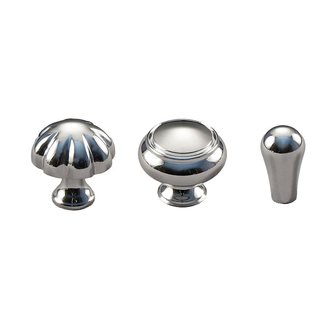 Pure Copper Wardrobe Handle Bright Silver Round Ball Egg Shaped Drawer Pull