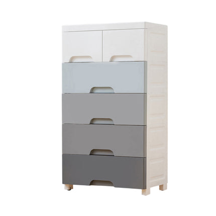 Plastic Multi Layer Drawer Storage Cabinet Dustproof Easy Assemble Space Saving