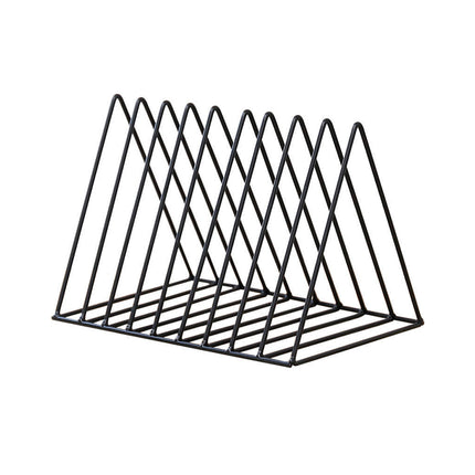 Book Storage Rack Desktop Bookshelf Records Holder Magazines Stand Space Saving