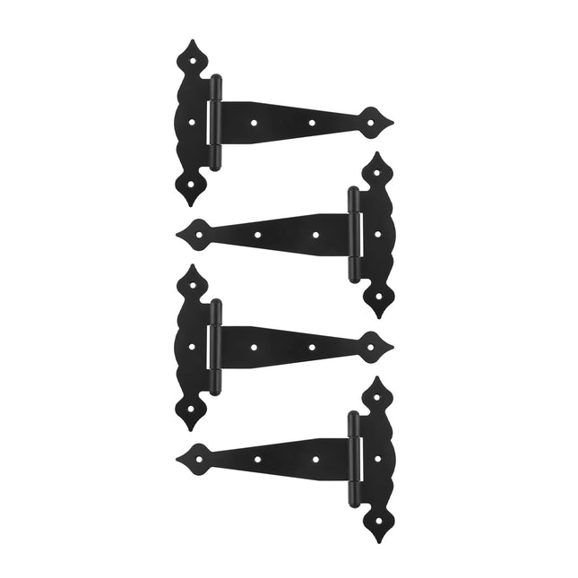 Shed Hinges 4PCS Heavy Duty Strap Hinge for Wooden Gate Barn Door Fence Hardware