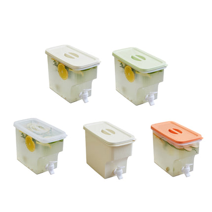 3.9L Water Jug with Tap Beverage Drink Dispenser Refrigerator Lemonade Container