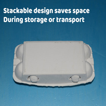 200PCS Paper Egg Tray 8 Slot Molded Pulp Leak-Proof for Egg Packaging Use