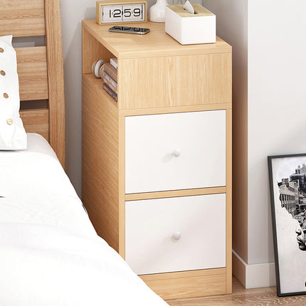 Small Multi Functional Storage Cabinet 2 Drawers 1 Open Space Sturdy Durable