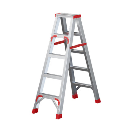 Aluminum 5 Step Folding Ladder Lightweight Stable Frame for Home Garage