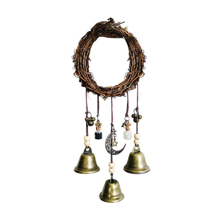 Wall Hanging Bohemian Door Handle Decoration Witch Bells for Home Festival Decor