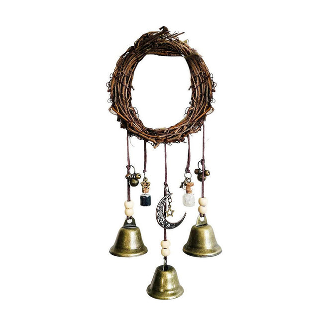 Wall Hanging Bohemian Door Handle Decoration Witch Bells for Home Festival Decor