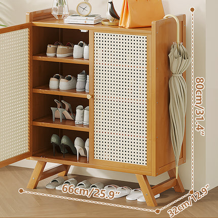 Home Entryway Multi Layer Breathable Shoe Cabinet Space Saving Dustproof Sturdy