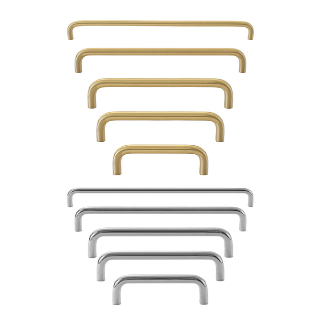 Cabinet Handles Modern Simple Drawer Pulls Silver Gold Vintage Long Door Handles