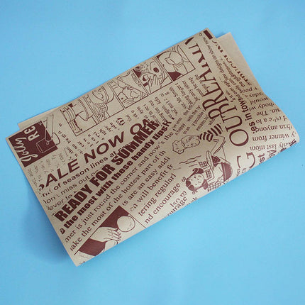 100pcs Sandwich Wrappers Oil Blotting Coated Paper Air Fryer Baking Parchment