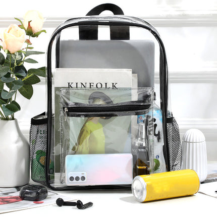 Transparent Backpack Schoolbag Large Capacity Storage Bag For School And Travel