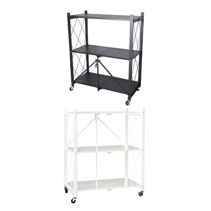 No Installation Foldable Multi Layer Storage Rack Space Saving Stable Durable