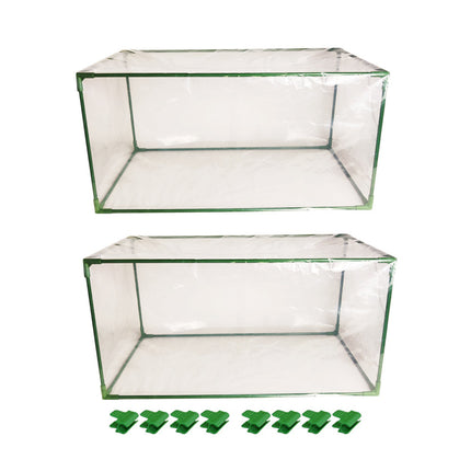 2pcs Mini Greenhouse Portable PVC Greenhouse Square Small Greenhouse Cover