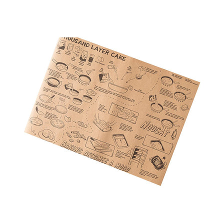 100pcs Sandwich Wrappers Oil Blotting Coated Paper Air Fryer Baking Parchment