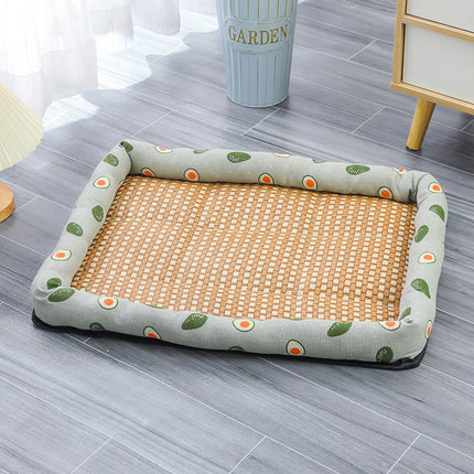 Pet Summer Cat Dog Kennel Mat Soft Pet Bed Cushion for Dogs and Cats Indoor Use