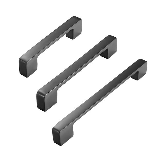 Dark Grey Modern Simple Wardrobe Handle 96/128/160mm Drawer Cabinet Door Pull