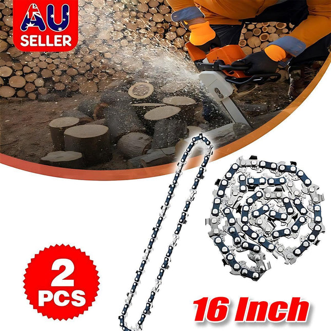 2Pcs Replacement Chains for 16 Inch Mini Cordless Electric Wood Cutting Tool