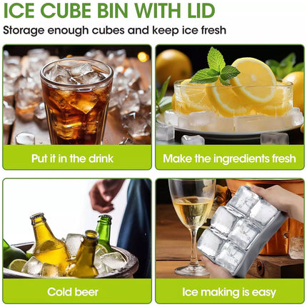 Large Silicone Ice Cube Tray Food Grade Mould for Whiskey Block Maker Kitchen