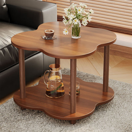Retro Small Table Table Living Room Decor Compact Side Table for Coffee Books