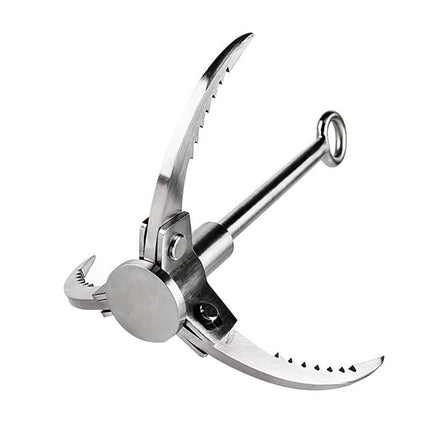 Outdoor Folding Grappling Hook Stainless Steel Claw Tool for Camping and Hiking