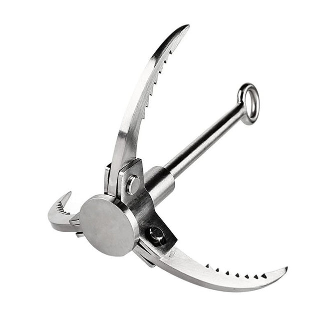 Outdoor Folding Grappling Hook Stainless Steel Claw Tool for Camping and Hiking