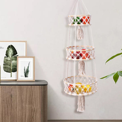 3 Layer Storage Basket for Bathroom Kitchen Bedroom Home Space Saving Durable